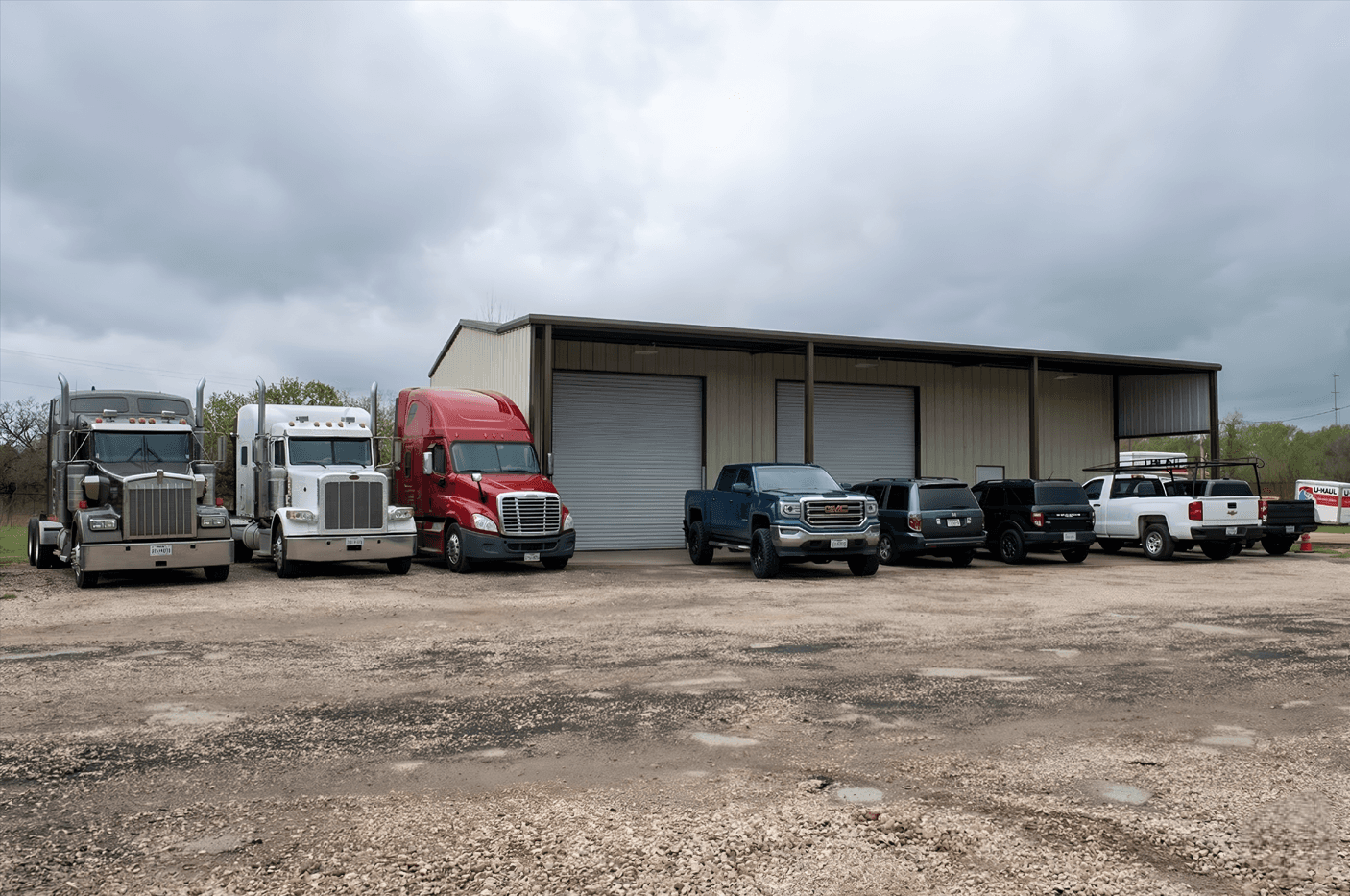 Truck parking spaces at JC Truck Parking